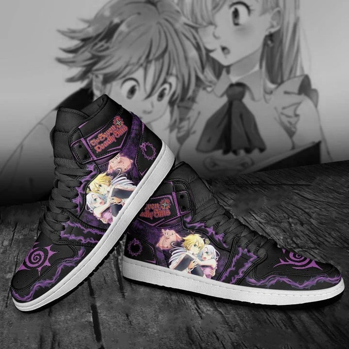 Chaussures - Seven Deadly Sins Meliodas & Elizabeth J1 1 Chaussures - Seven Deadly Sins Meliodas & Elizabeth J1