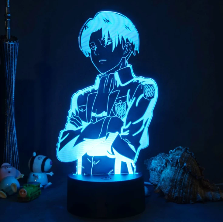 Lampe LED Livai - Attack On Titan 1 Lampe LED Livai - Attack On Titan