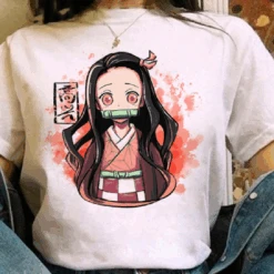 T Shirt - Demon Slayer Nezuko -Dessin Animé Vêtements 20210917000719 3 3