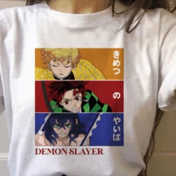 T Shirt - Demon Slayer 3 Persons -Dessin Animé Vêtements 20210917001501 4