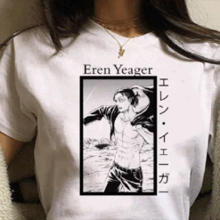 T Shirt - Attack On Titan Eren Jaeger -Dessin Animé Vêtements 20210917003329 1 3