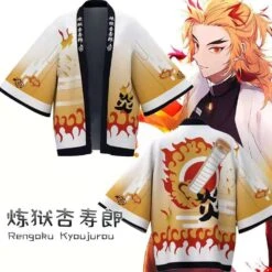 Kimono - Demon Slayer Kyōjurō Rengoku -Dessin Animé Vêtements 20210924233312 1 3