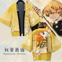 Kimono - Demon Slayer Zenitsu -Dessin Animé Vêtements 20210924233315 1 3