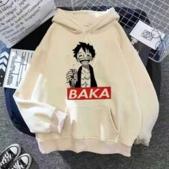 Sweat / Pull Anime One Piece Luffy Baka