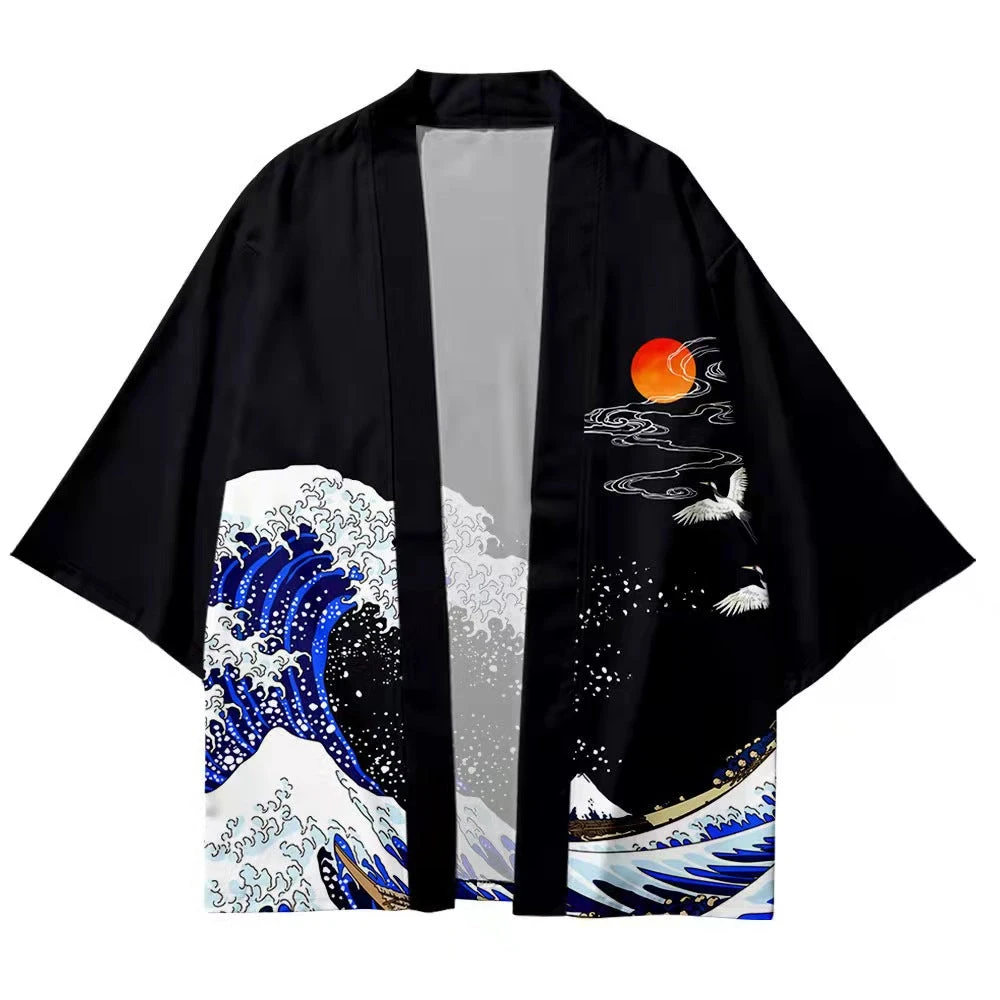 Kimono - Japonais Kanagawa 9 Kimono - Japonais Kanagawa – Image 9