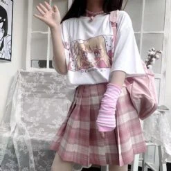 T Shirt Oversize - Harajuku Kawaii Girl Japonais