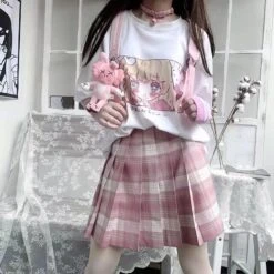 T Shirt Oversize - Harajuku Kawaii Girl Japonais 11 T Shirt Oversize - Harajuku Kawaii Girl Japonais -Dessin Animé Vêtements 20220626210731