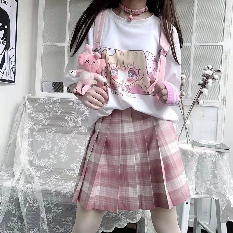 T Shirt Oversize - Harajuku Kawaii Girl Japonais 3 T Shirt Oversize - Harajuku Kawaii Girl Japonais – Image 3