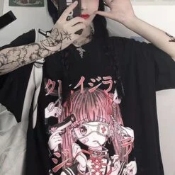 T Shirt Oversize - Harajuku Egirl Japonais 19 T Shirt Oversize - Harajuku Egirl Japonais -Dessin Animé Vêtements 20220626211458