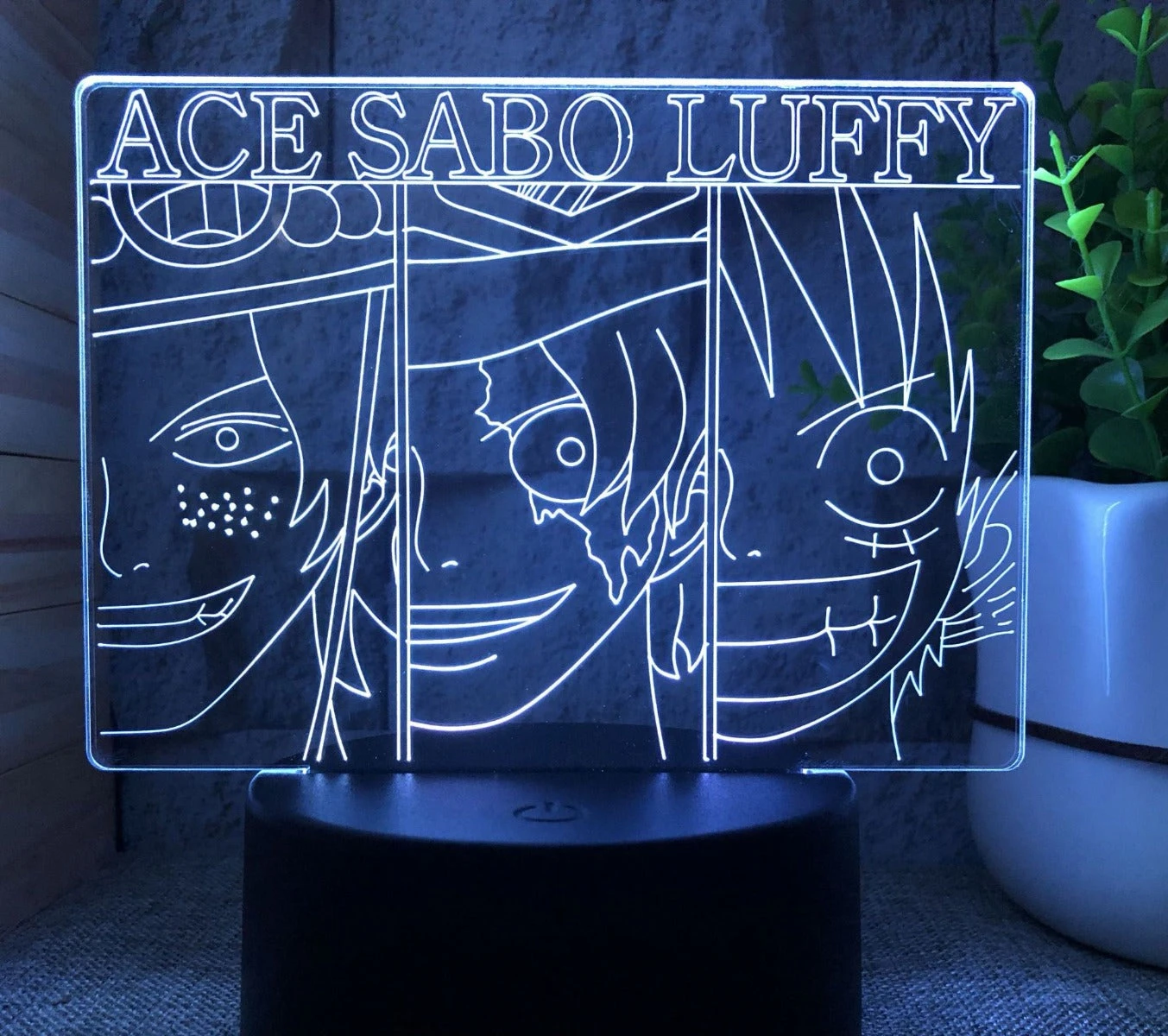 Lampe LED - One Piece Three Brothers 1 Lampe LED - One Piece Three Brothers