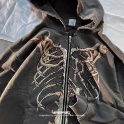 Hoodie - Gothique Bone 11 Hoodie - Gothique Bone -Dessin Animé Vêtements 20220904171926