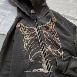 Hoodie - Gothique Bone 12 Hoodie - Gothique Bone -Dessin Animé Vêtements 20220904171933