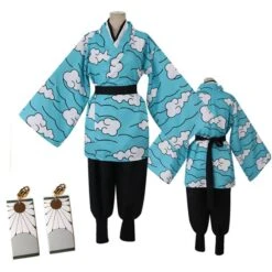 Tenue Cosplay Kimono Demon Slayer Tanjiro -Dessin Animé Vêtements 20220909112045 1 5