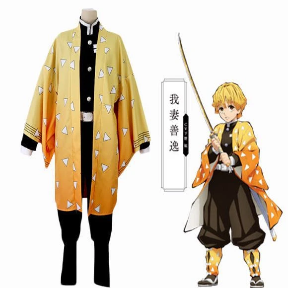 Costume Cosplay - Demon Slayer Zenitsu 1 Costume Cosplay - Demon Slayer Zenitsu