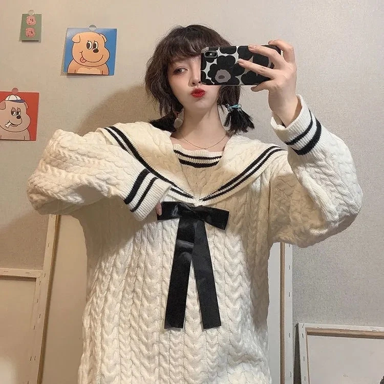 Pull Style écolière Japonaise 2 Pull Style écolière Japonaise – Image 2