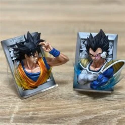 Figurine - Dragon Ball Goku & Vegeta Magnétique -Dessin Animé Vêtements 20230310040400