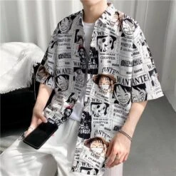 Chemise - One Piece Luffy -Dessin Animé Vêtements 20230316055949 4