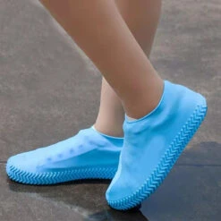 Couvre-chaussures En Silicone -Dessin Animé Vêtements bleu 1 2
