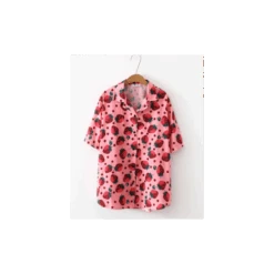 Chemise Coréenne Fraise 15 Chemise Coréenne Fraise -Dessin Animé Vêtements chemise fraise 1 2