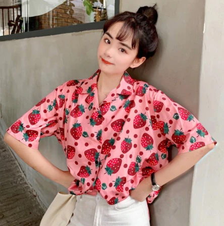 Chemise Coréenne Fraise 2 Chemise Coréenne Fraise – Image 2
