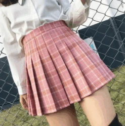 Jupe Japonaise Plaid -Dessin Animé Vêtements jupe4 1 1