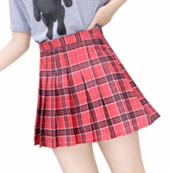 Jupe Japonaise Plaid -Dessin Animé Vêtements jupe7 2